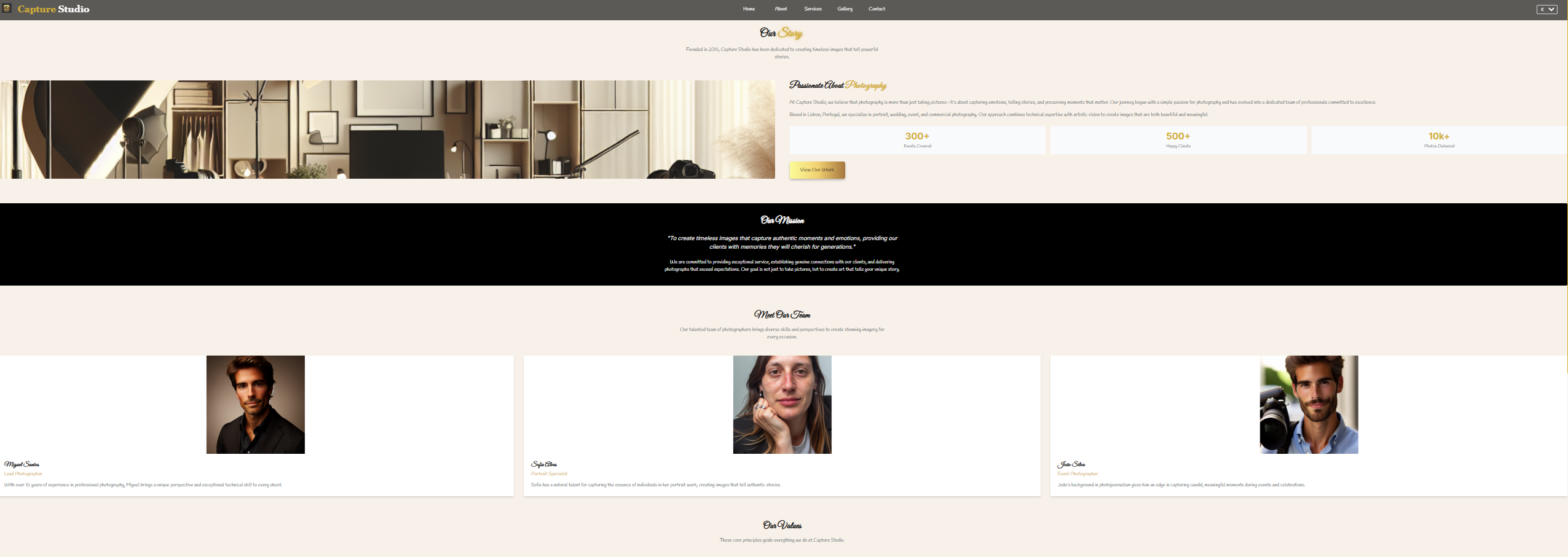 Services Page