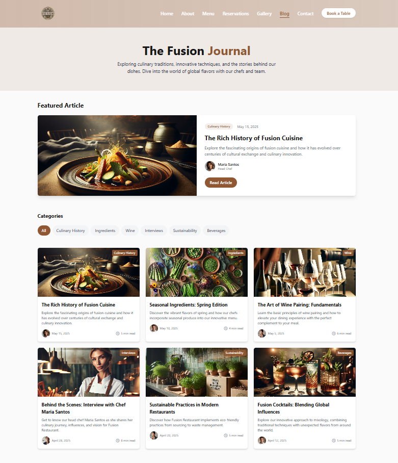 Blog Page